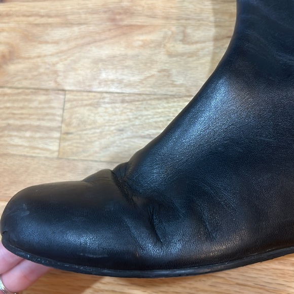 Stuart weitzman black leather wedge boot - Picture 5 of 15